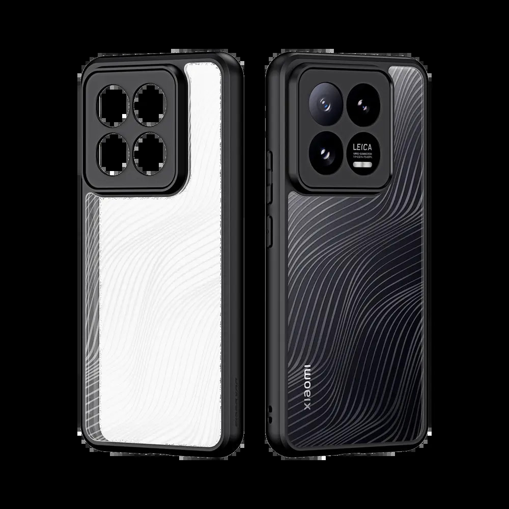 Coque Xiaomi 14 Pro anti-chocs finition mate - Dux Ducis Aimo Noir - Vue 2