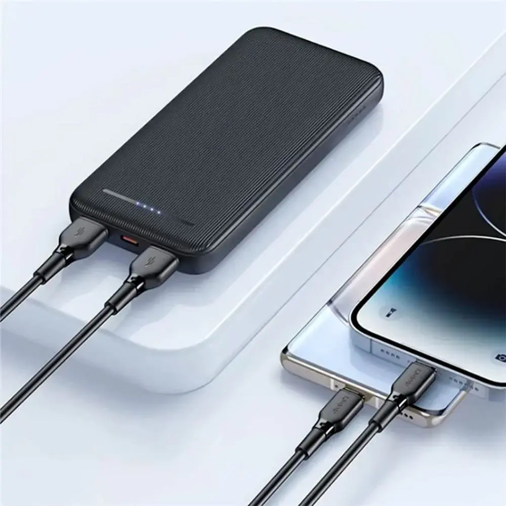 Batterie externe 10000mAh double port USB compacte - Mcdodo MC-4631 Noir - Vue 3