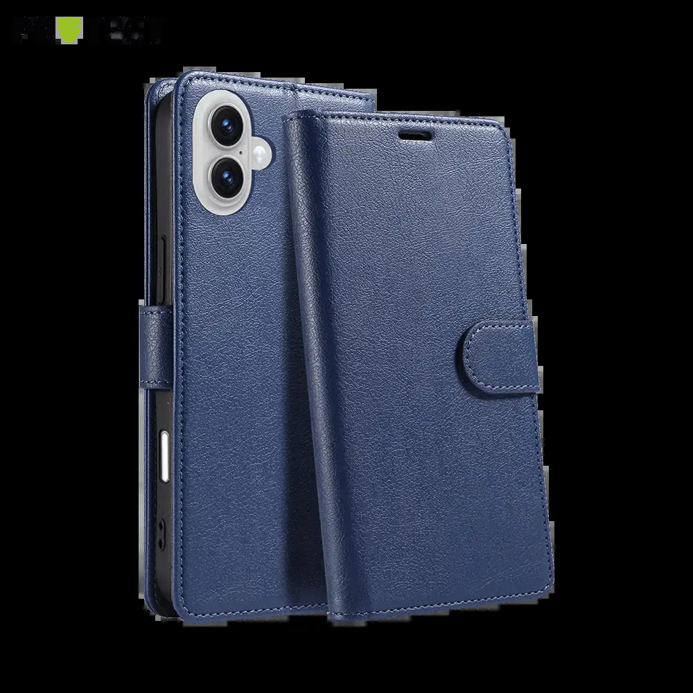 Housse folio anti-RFID iPhone 17 – PROTECT IP011 Bleu Marine