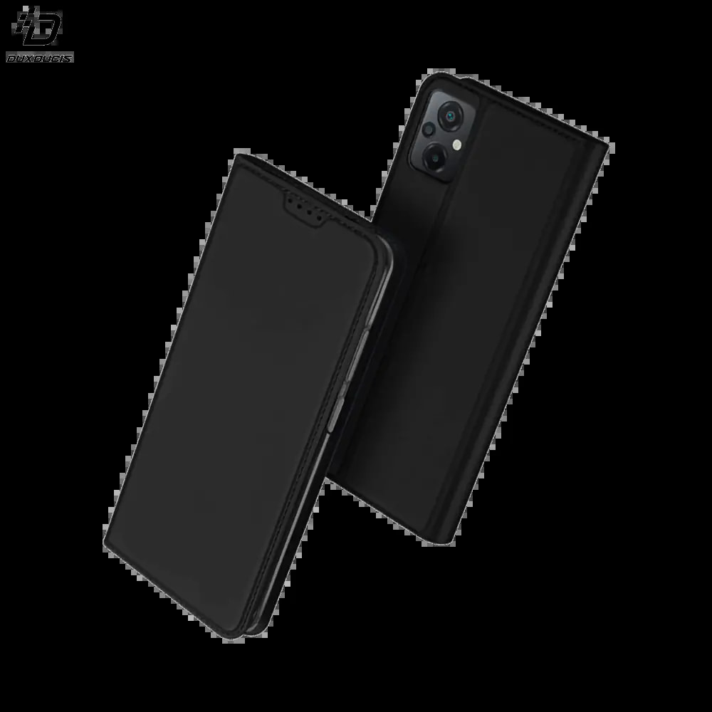 Housse folio Xiaomi Poco M5 porte-carte - Dux Ducis Skin Pro Noir