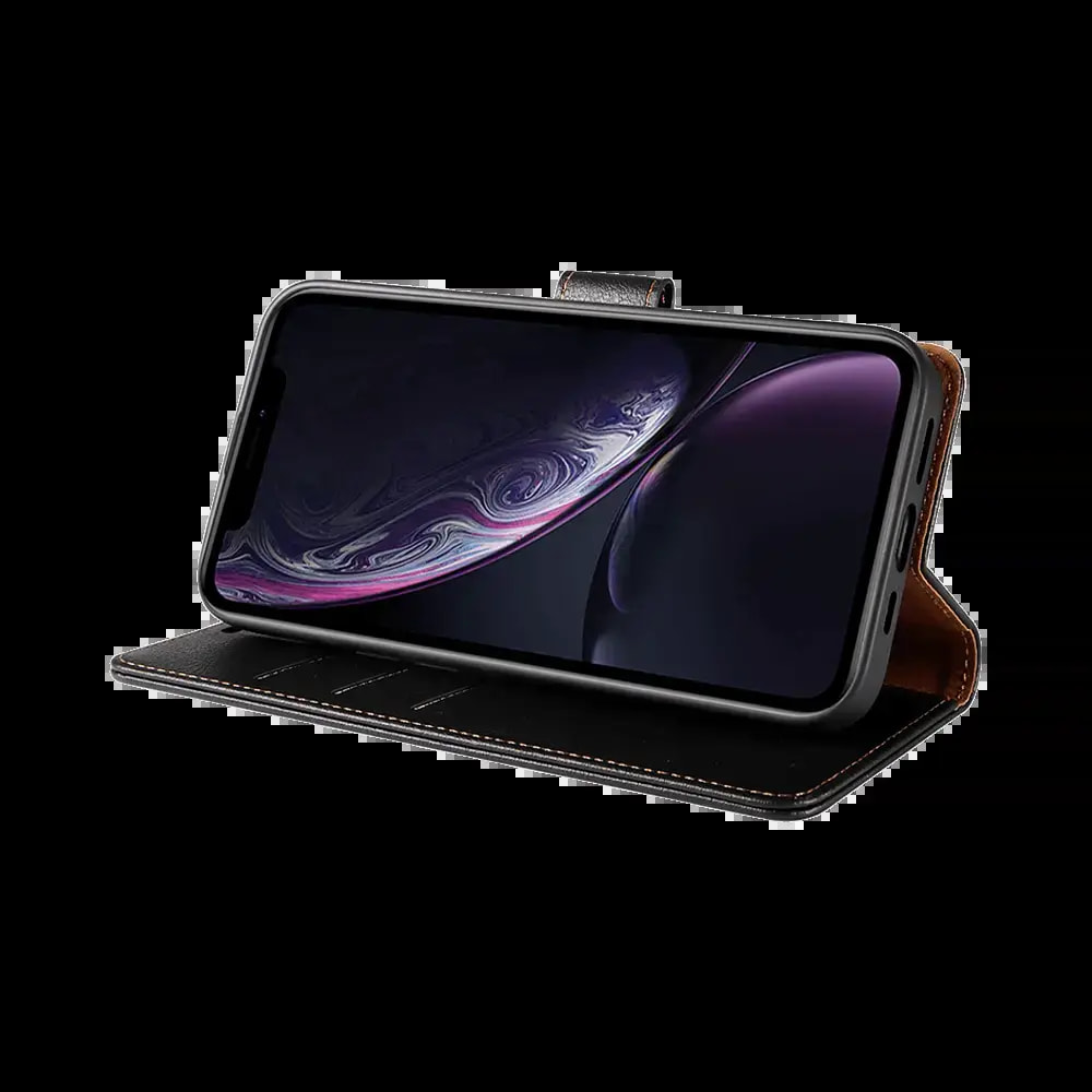 Housse folio anti-RFID iPhone XR – PROTECT IP011 Noir - Vue 3