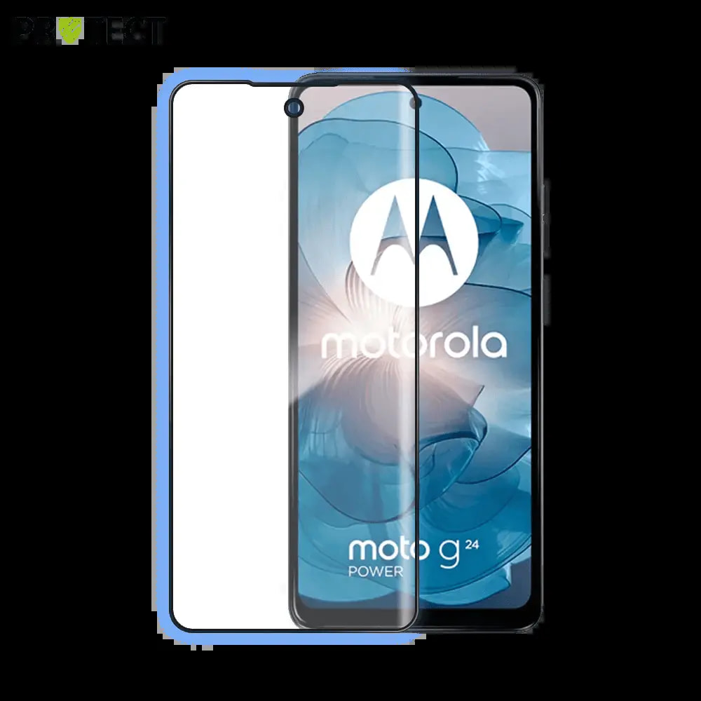 Verre trempé intégral Motorola moto g24 Power / g24 4G / g04 / g04s / e14 - PROTECT Noir