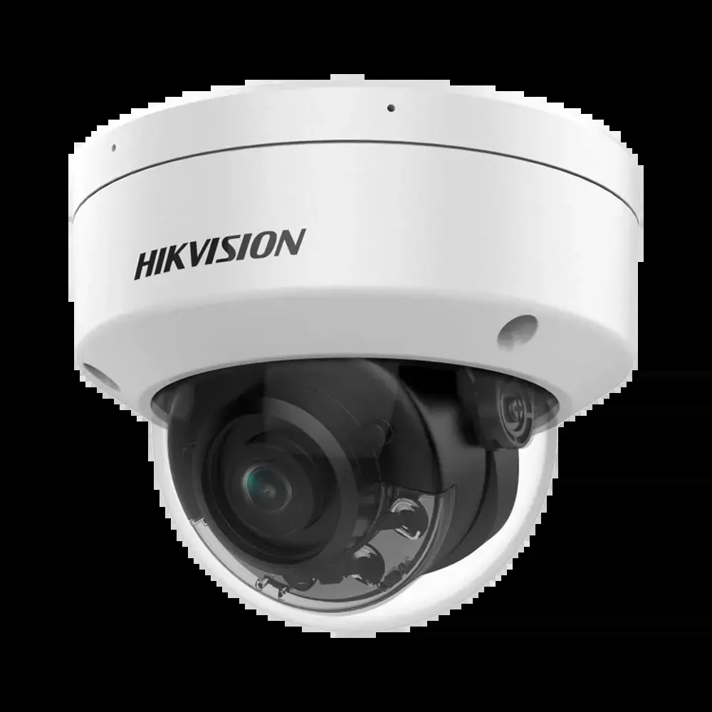 Caméra de Surveillance avec IA Hikvision (4mm) Dome 8MP Smart Hybrid Light, ColorVu & AcuSense Blanc - Vue 2