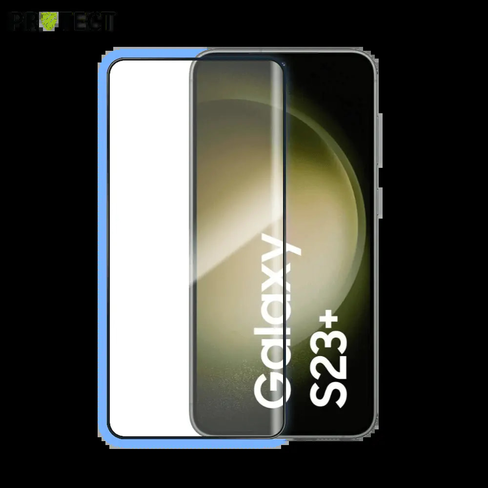 Verre trempé intégral Samsung Galaxy S23+ 5G protection écran 9H - PROTECT Noir