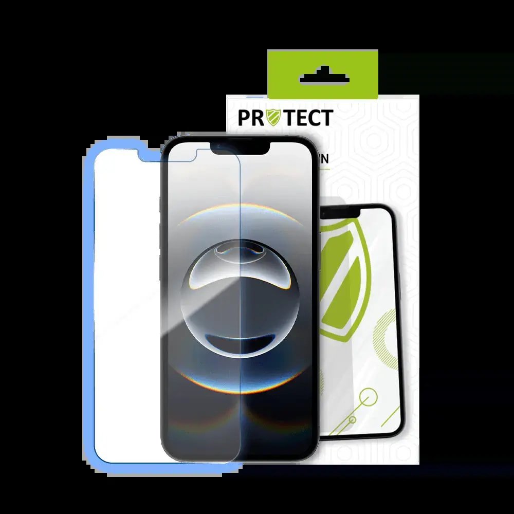 Verre trempé iPhone 13 / 13 Pro / 14 / 16e / 17e protection écran 9H – PROTECT Transparent - Vue 2