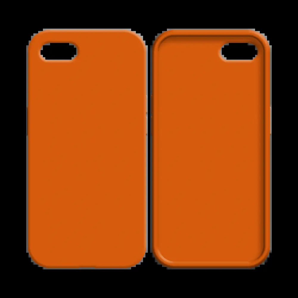 Coque silicone iPhone 7 / 8 / SE - Orange  - Vue 2