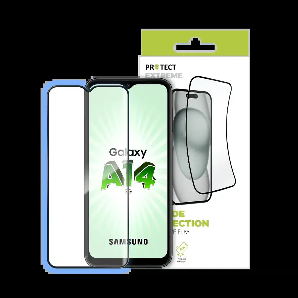 Film de protection extrême Samsung Galaxy A14 4G / A14 5G - PROTECT Transparent - Vue 3