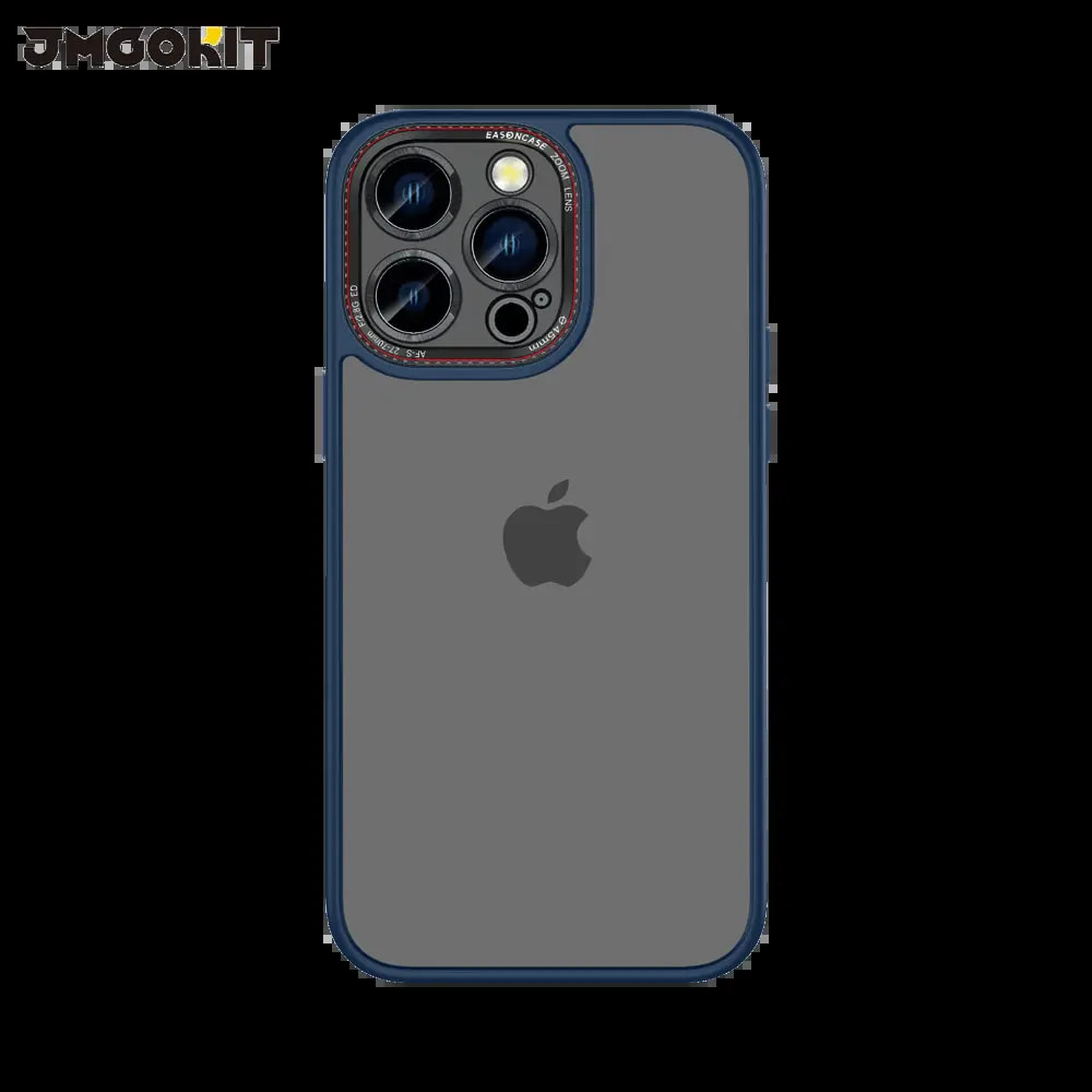 Coque de protection iPhone 14 Pro - JMGOKIT Canon Lens Bleu