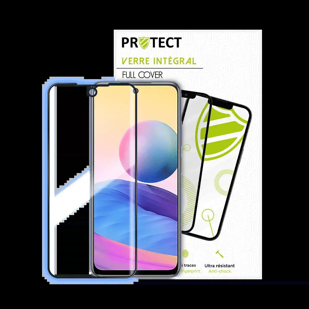 Verre trempé intégral Xiaomi Redmi Note 10 5G protection écran 9H - PROTECT Noir - Vue 2