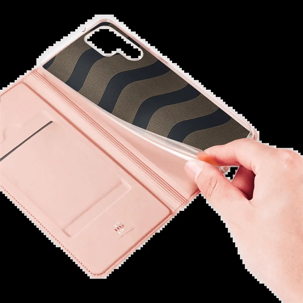 Housse folio Samsung Galaxy S23 Ultra porte-carte - Dux Ducis Skin Pro Noir - Vue 4