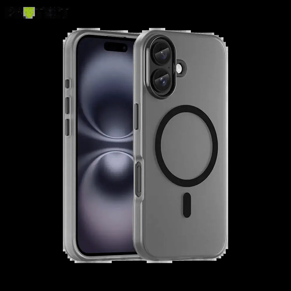 Coque MagSafe bi-matière – iPhone 16 – PROTECT MF-006 Noir