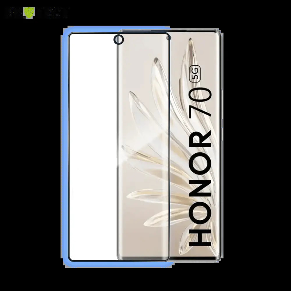 Verre trempé intégral Honor 70 protection écran 9H - PROTECT Noir