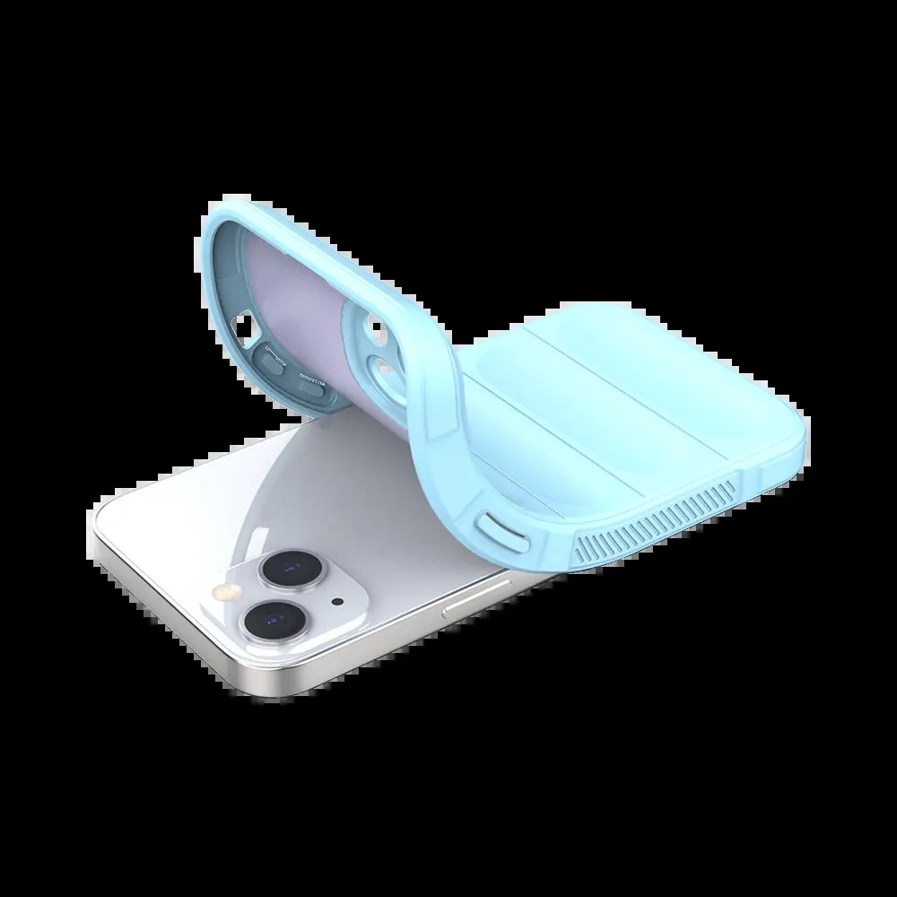 Coque de protection antichoc renforcée iPhone 13 - PROTECT IX008 Bleu Clair - Vue 3