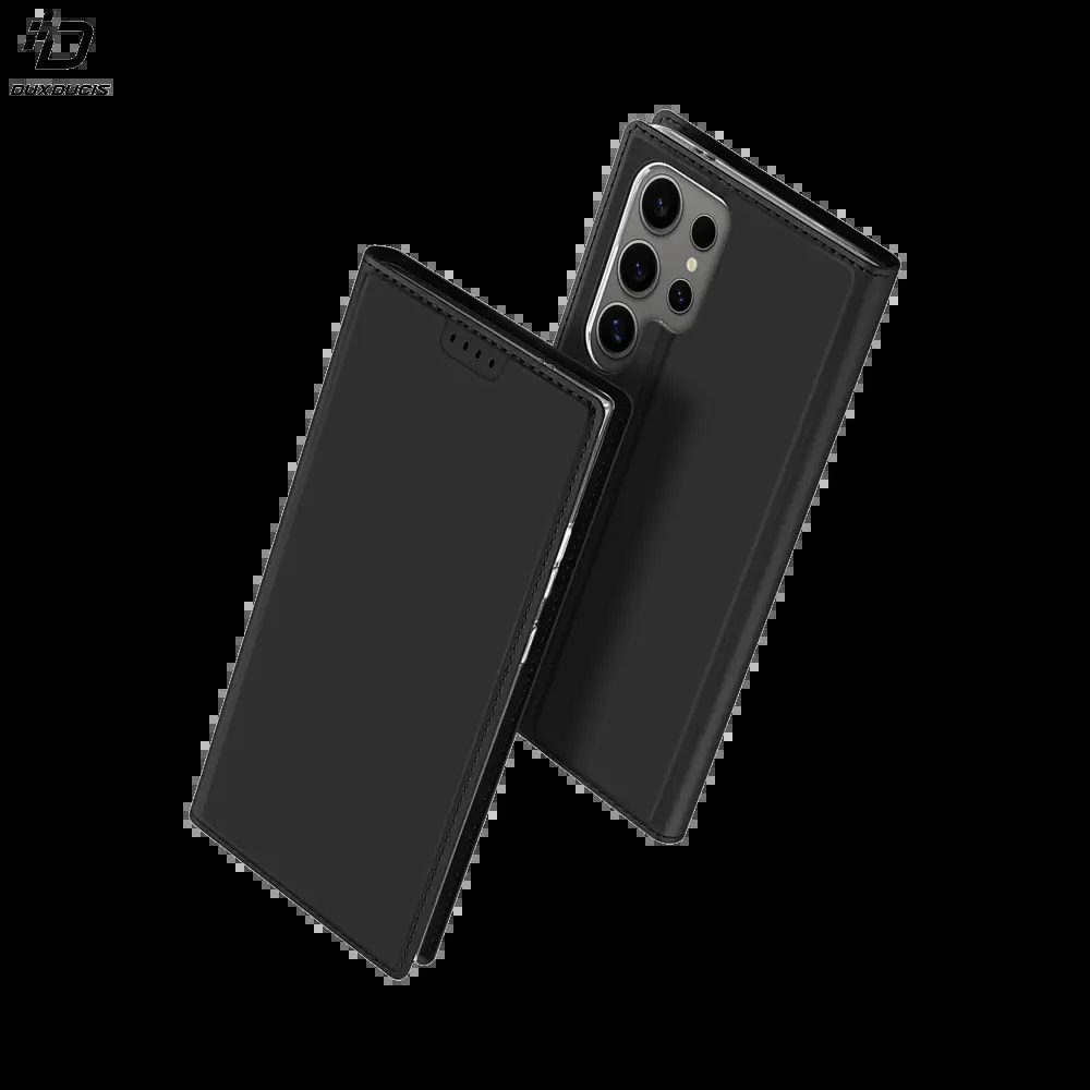 Housse folio Samsung Galaxy S24 Ultra 5G porte-carte - Dux Ducis Skin Pro Noir