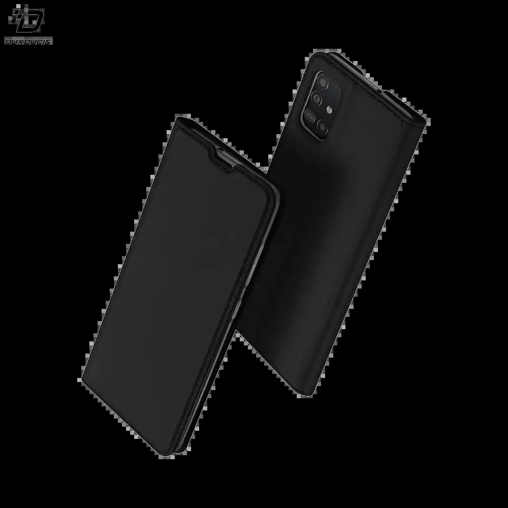 Housse folio Samsung Galaxy A51 porte-carte - Dux Ducis Skin Pro Noir