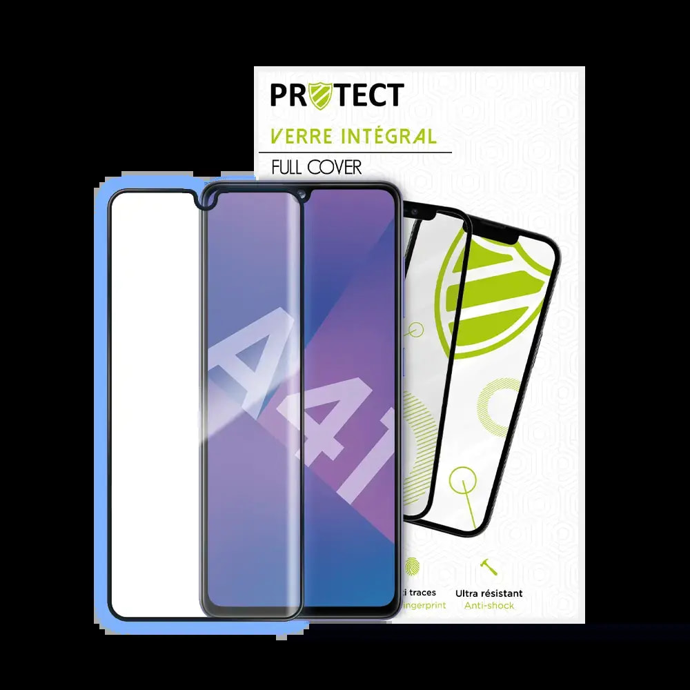 Verre trempé intégral Samsung Galaxy A41 protection écran 9H - PROTECT Noir - Vue 2