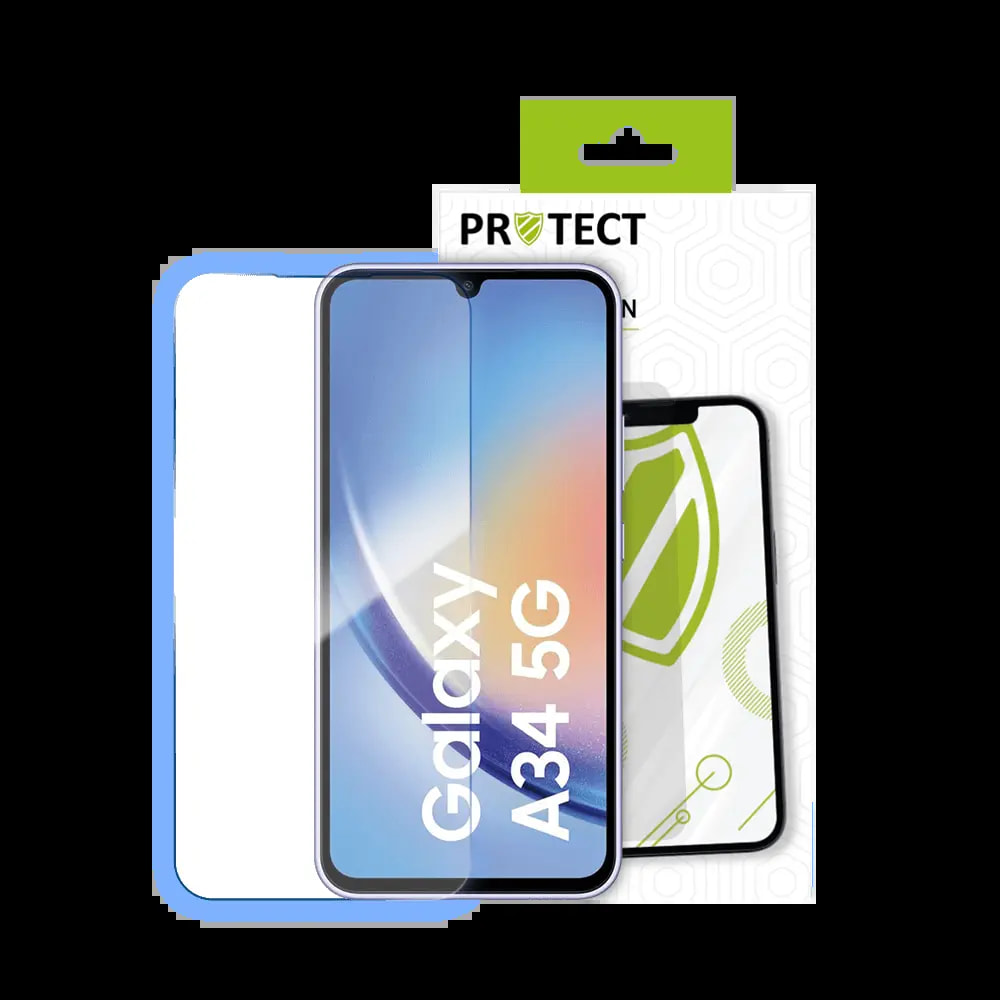 Verre trempé Samsung Galaxy A34 5G protection écran 9H - PROTECT Transparent - Vue 2