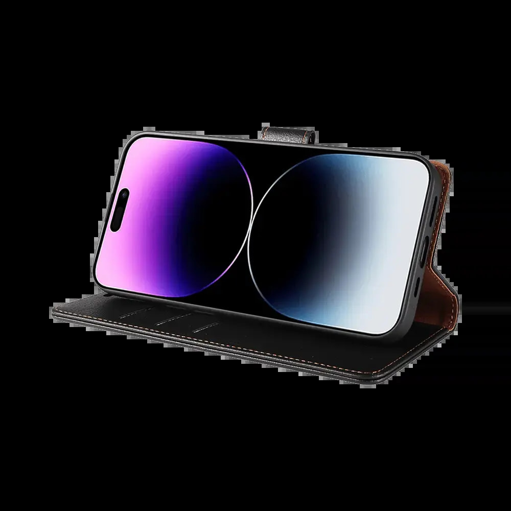 Housse folio anti-RFID iPhone 14 Pro Max - PROTECT IP011 Noir - Vue 5
