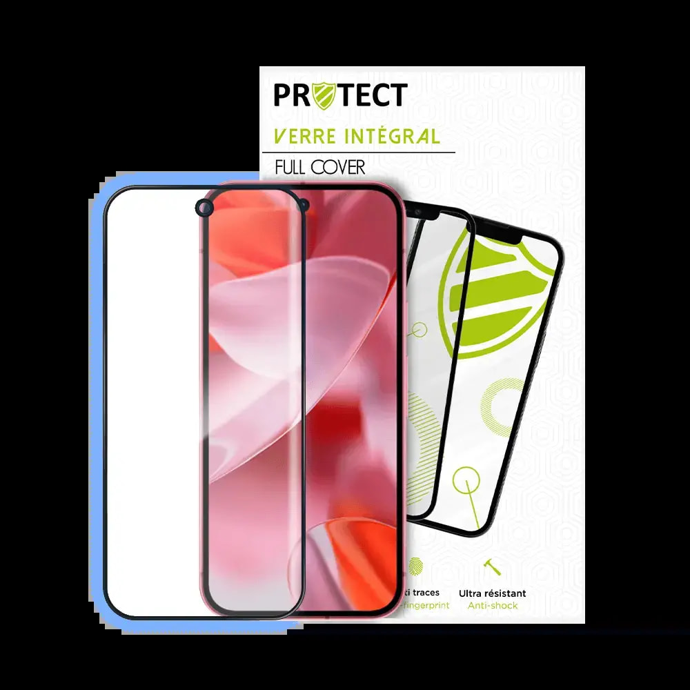 Verre trempé intégral Google Pixel 9 protection écran 9H - PROTECT Noir - Vue 2