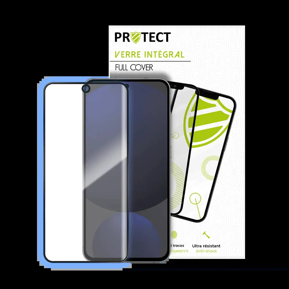 Verre trempé intégral Samsung Galaxy S24 FE protection 9H - PROTECT Noir - Vue 2