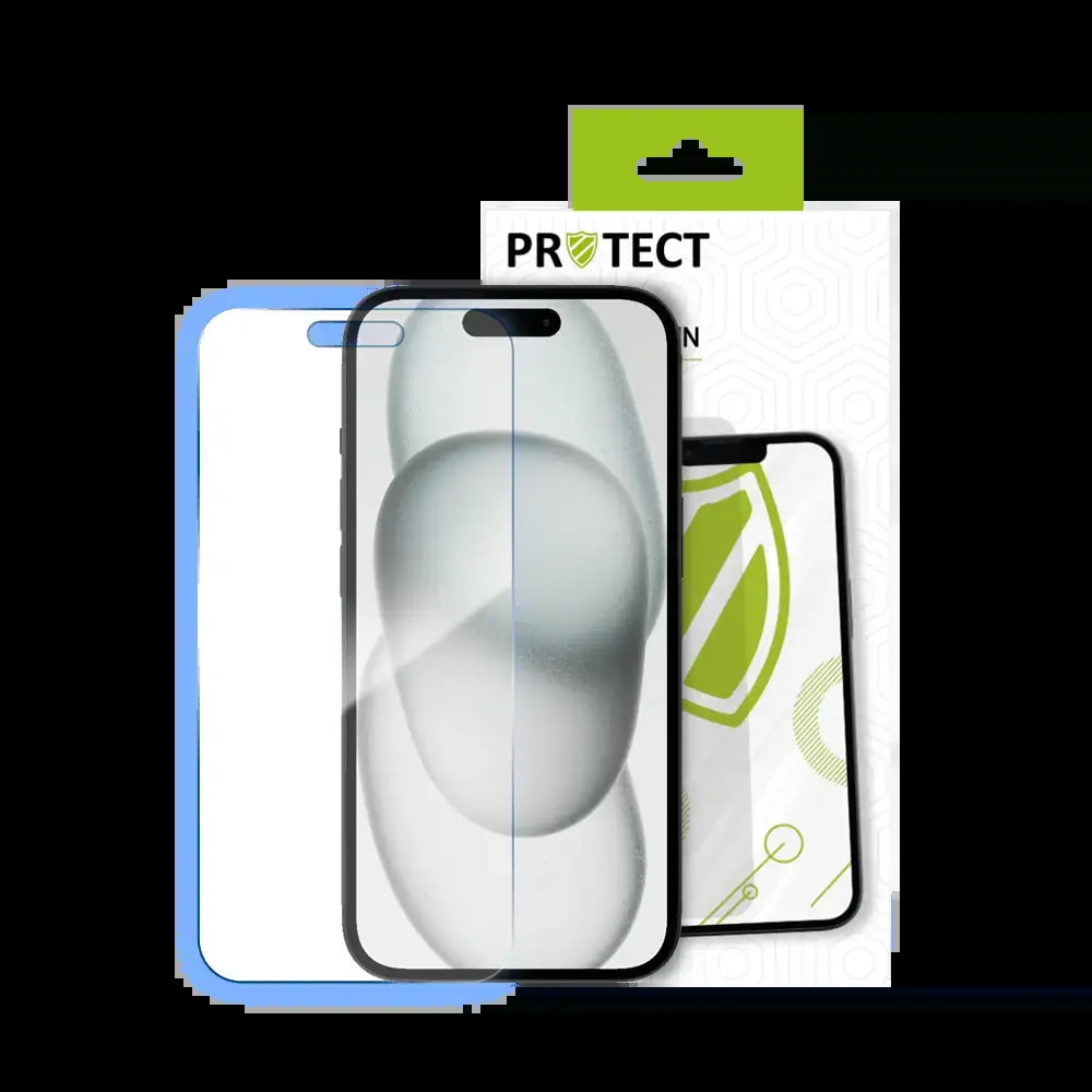 Verre trempé 9H – protection écran Apple iPhone 15 Plus – PROTECT Transparent - Vue 2