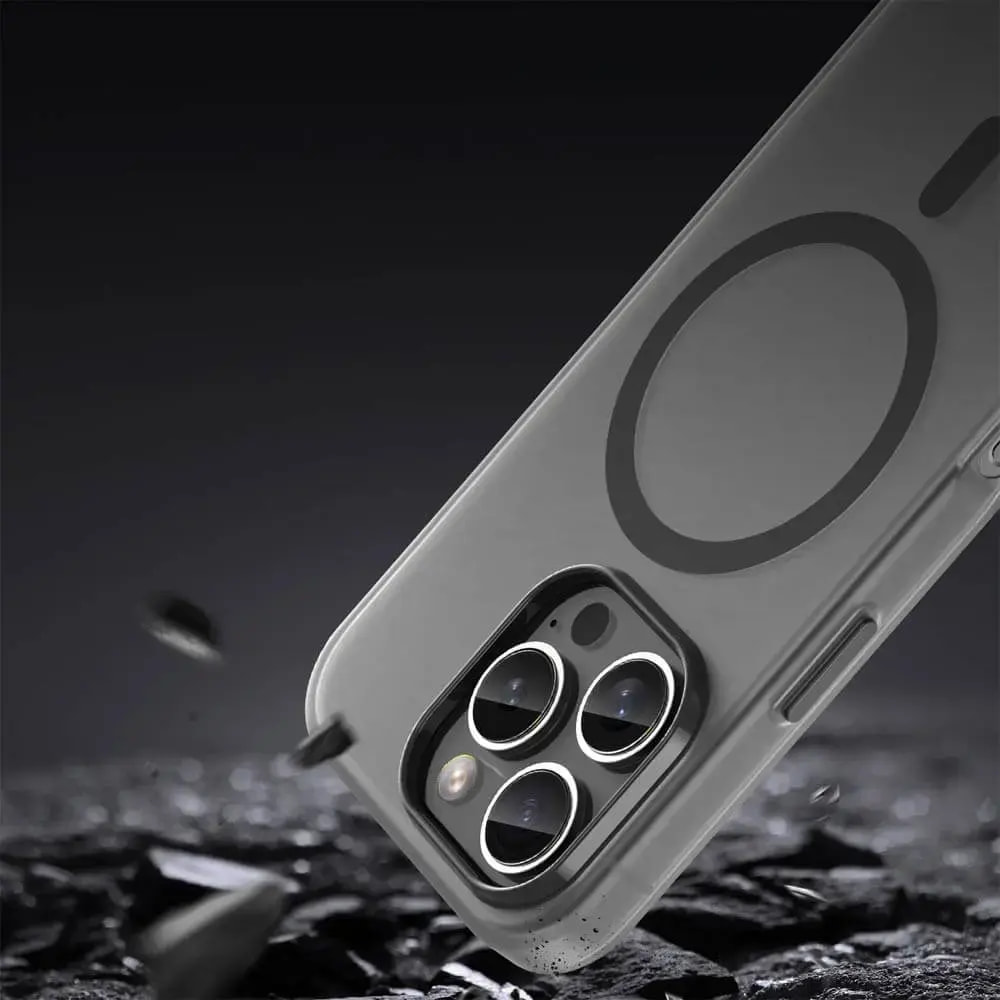 Coque MagSafe bi-matière iPhone 16 Pro Max - PROTECT MF-006 Noir - Vue 4