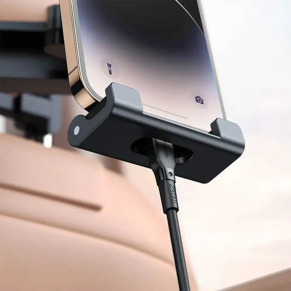 Support smartphone et tablette pour appui-tête - Mcdodo CM-4320 Noir - Vue 3