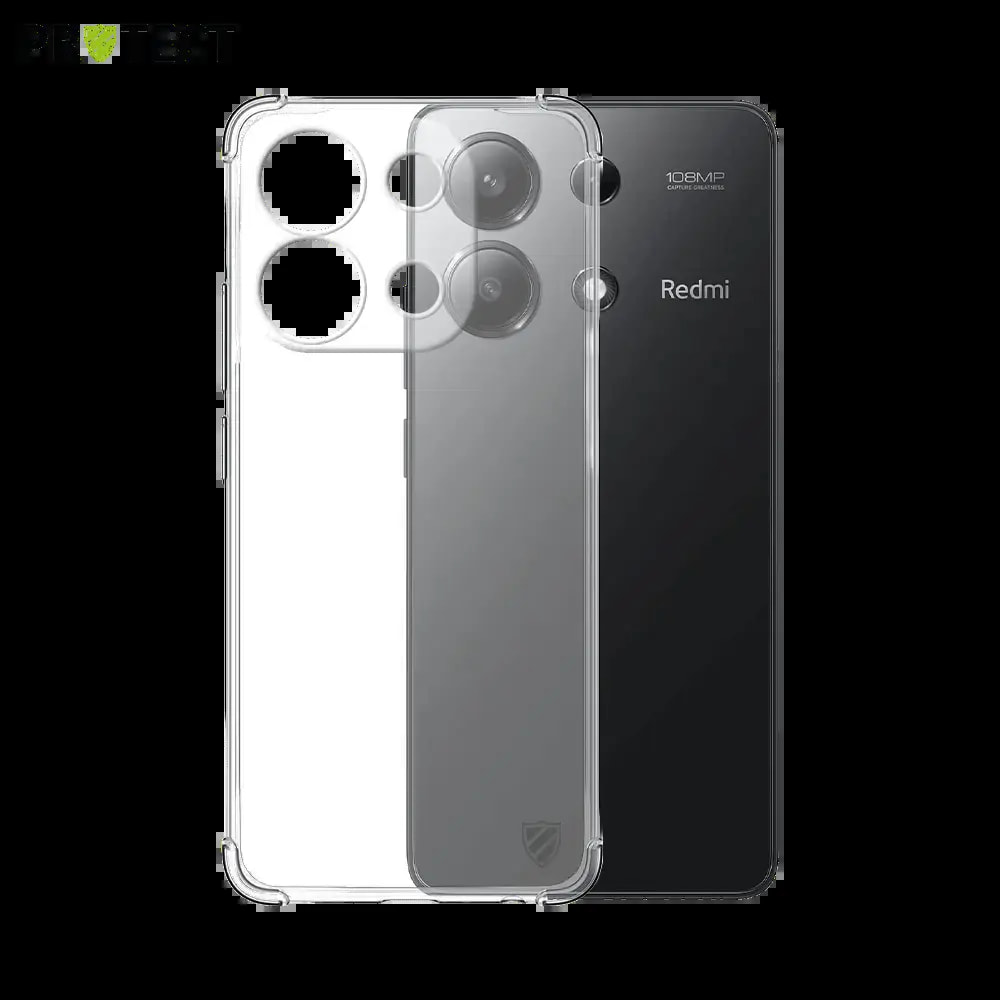 Coque antichoc renforcée transparente Xiaomi Redmi Note 13 4G - silicone PROTECT