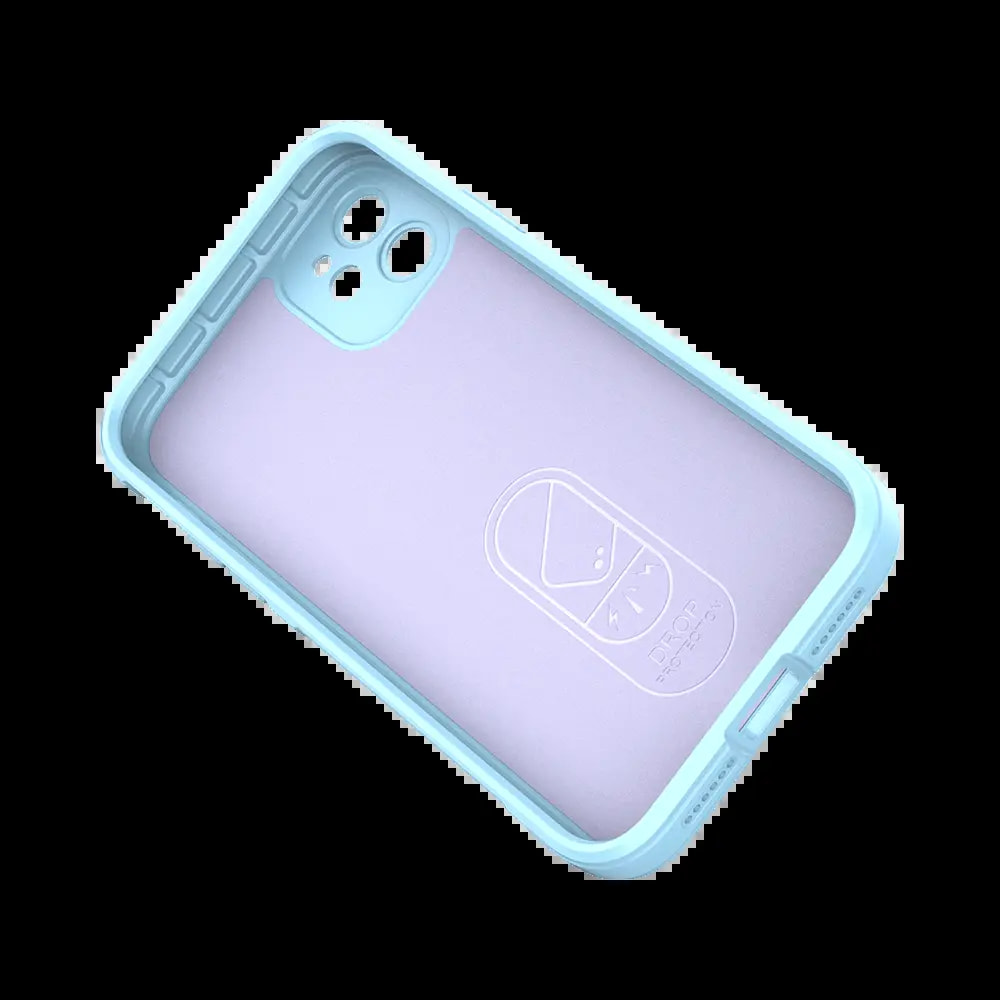 Coque de protection antichoc renforcée iPhone 12 - PROTECT IX008 Bleu Clair - Vue 4