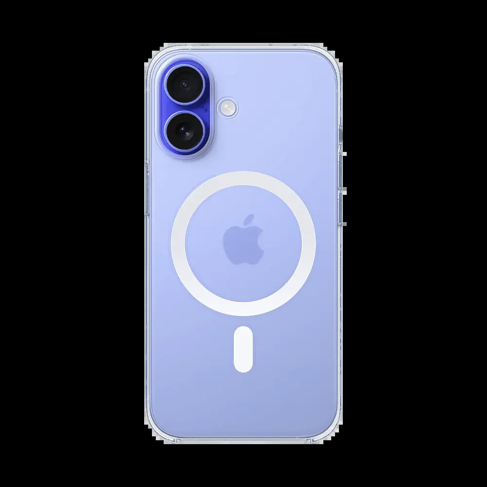 Coque MagSafe silicone transparente iPhone 16 - Vue 2