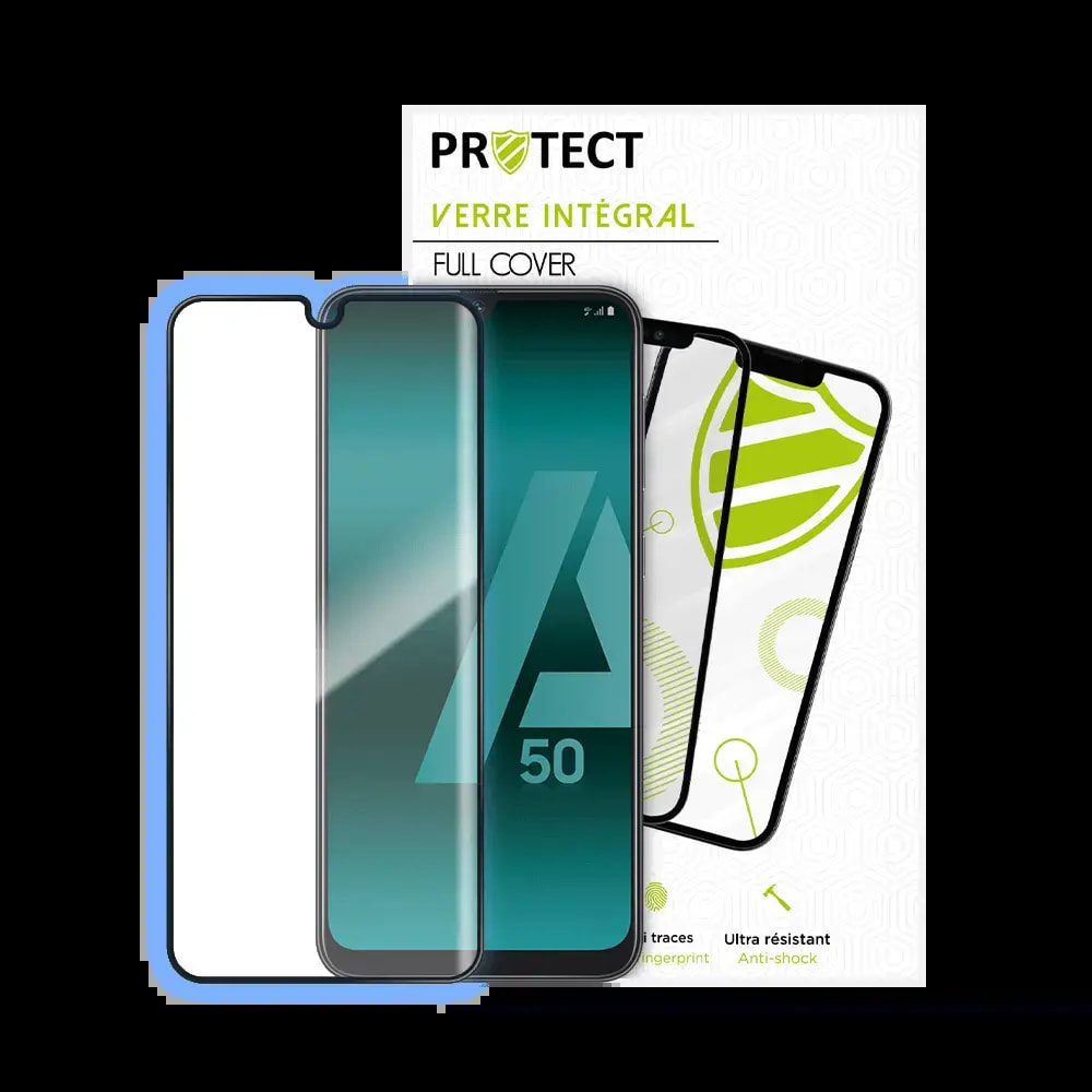 Verre trempé intégral Samsung Galaxy A50 protection écran 9H - PROTECT Noir - Vue 2