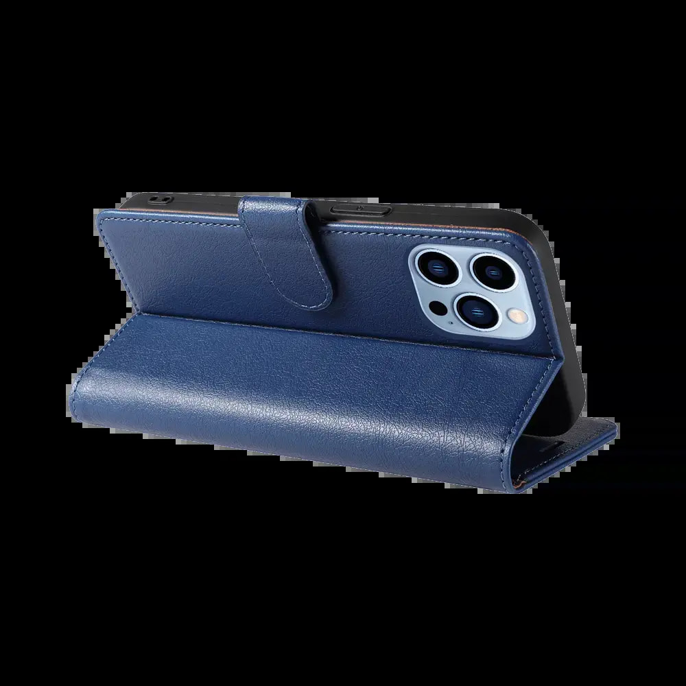Housse folio anti-RFID iPhone 13 Pro – PROTECT IP011 Bleu Marine - Vue 2