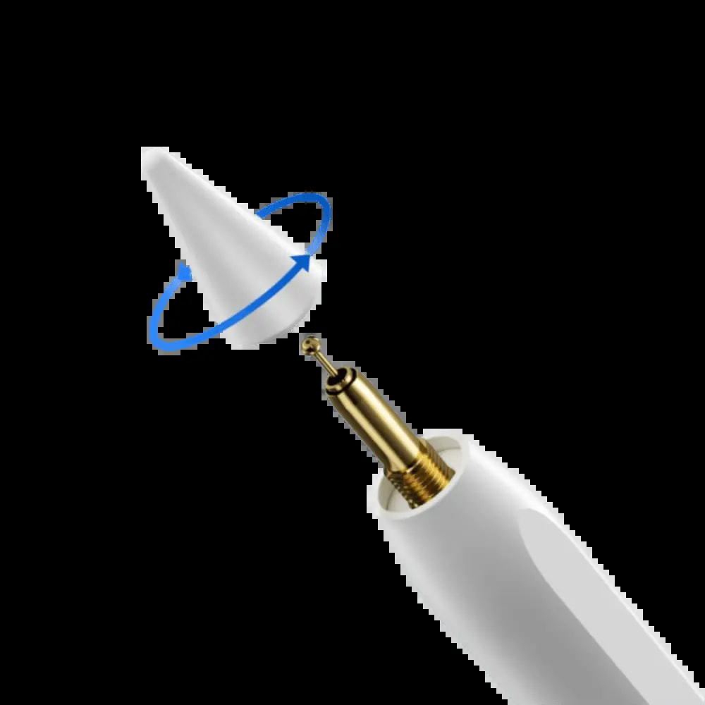 Stylet actif pour iPad avec 2 pointes de remplacement - JOYROOM JR-X9S Blanc - Vue 2
