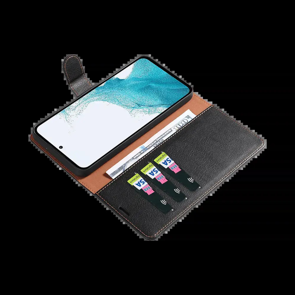Housse folio anti-RFID Samsung Galaxy A35 5G – PROTECT IP011 Noir - Vue 3