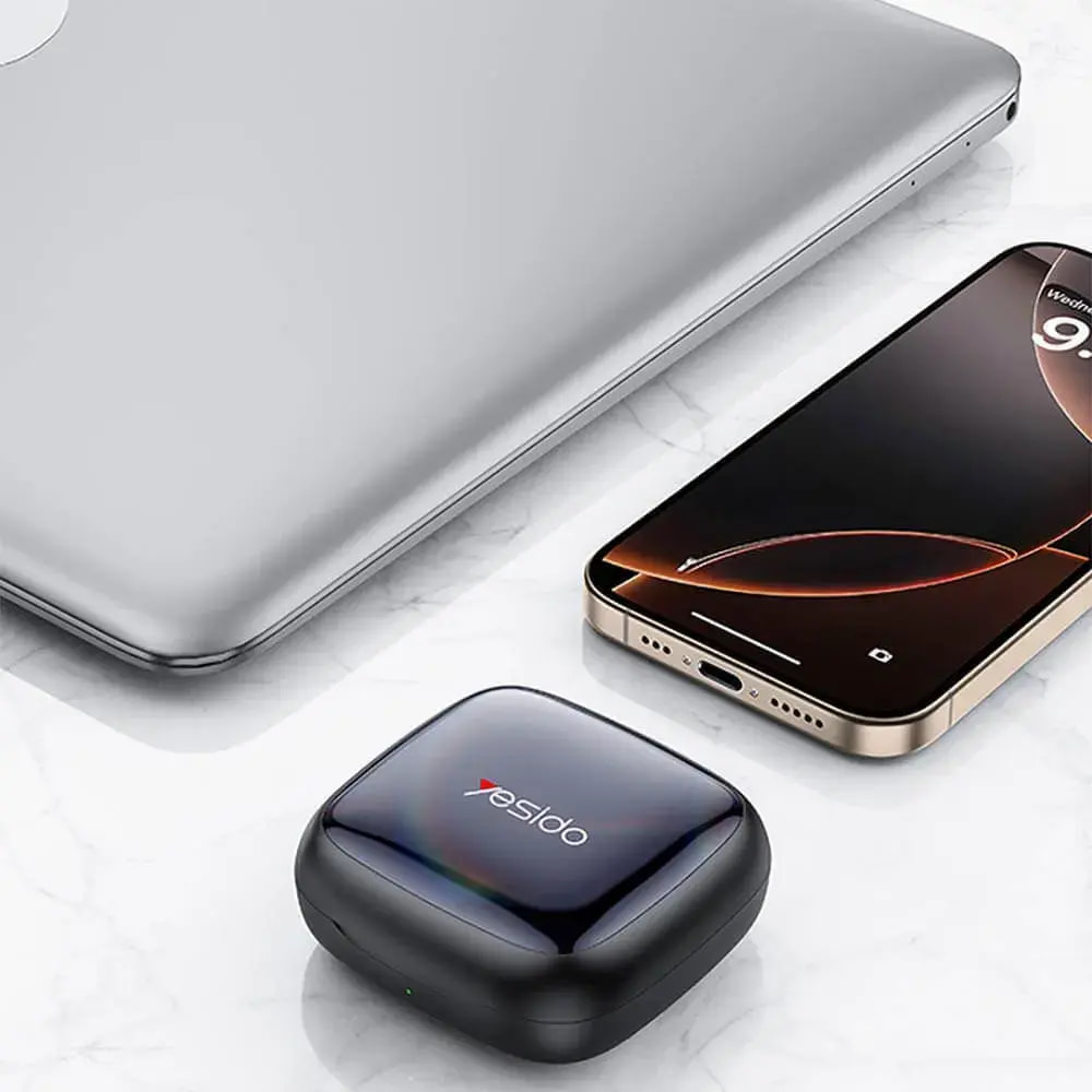 Écouteurs Bluetooth 5.4 open-ear (conception ouverte) - Yesido YSP24 Noir - Vue 3
