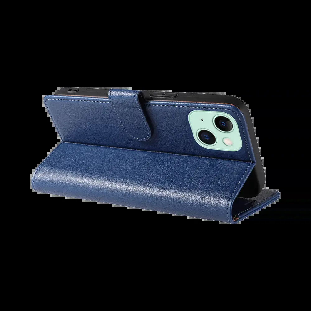 Housse folio anti-RFID iPhone 15 – PROTECT IP011 Bleu Marine - Vue 2