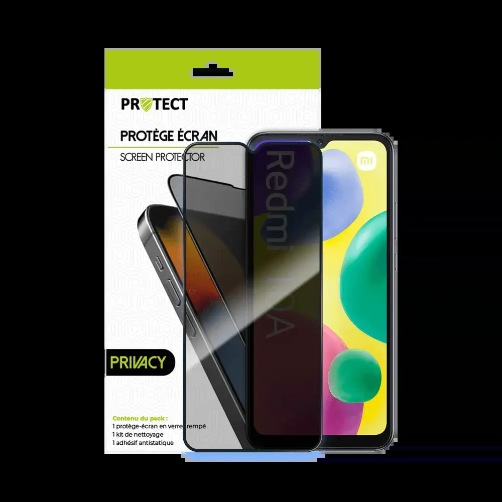 Verre trempé anti-espions Xiaomi Redmi 10A protection écran 9H - PROTECT Transparent - Vue 2