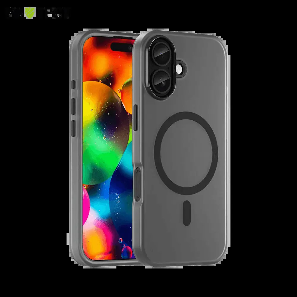 Coque MagSafe bi-matière iPhone 17 - PROTECT MF-006 Noir