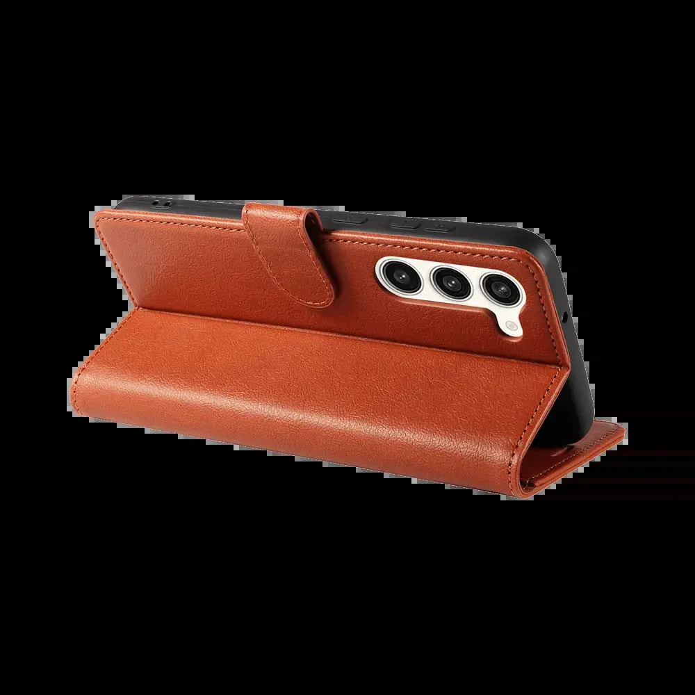 Housse folio anti-RFID Samsung Galaxy S21 FE – PROTECT IP011 Marron - Vue 2
