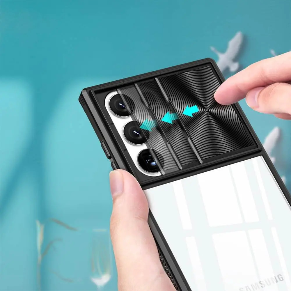 Coque Samsung Galaxy S23 Ultra 5G avec cache caméra - PROTECT IE027 Noir - Vue 3