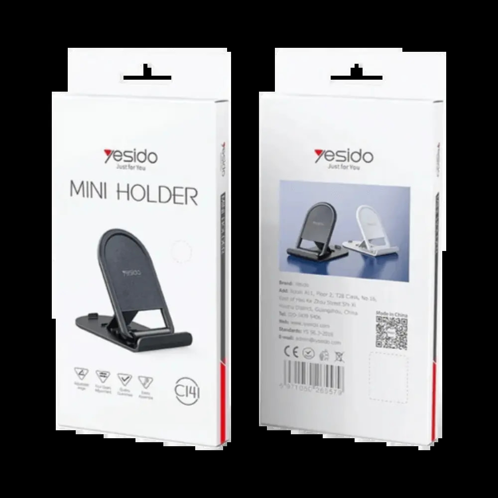 Support smartphone pliable 4 angles d'inclinaison - Yesido C141 Mini - Vue 4