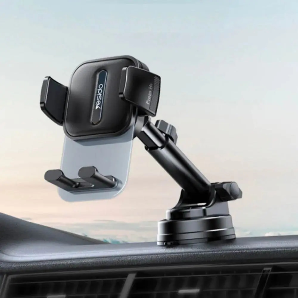 Support smartphone pour voiture - Yesido C261 Noir - Vue 2