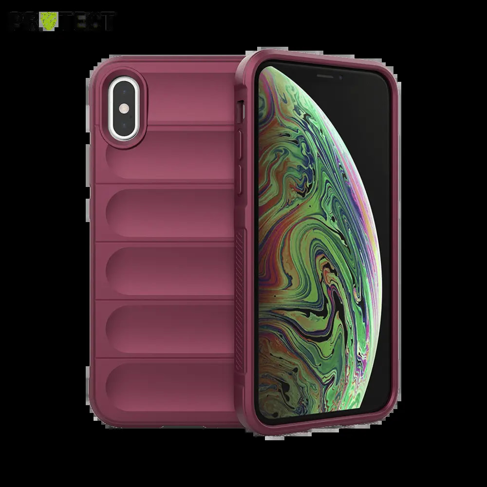 Coque de protection antichoc renforcée iPhone XS Max - PROTECT IX008 Prune