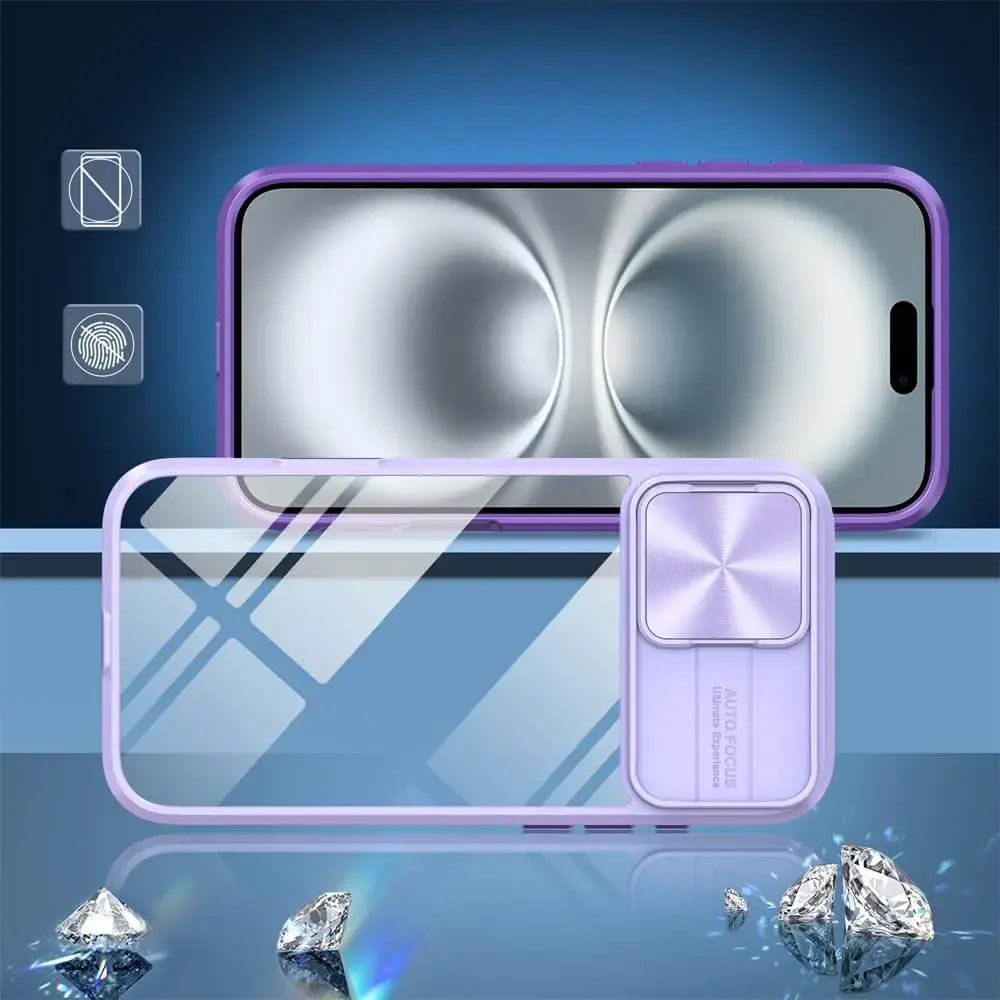 Coque avec cache caméra iPhone 16 Plus - PROTECT IE027 Violet  - Vue 2