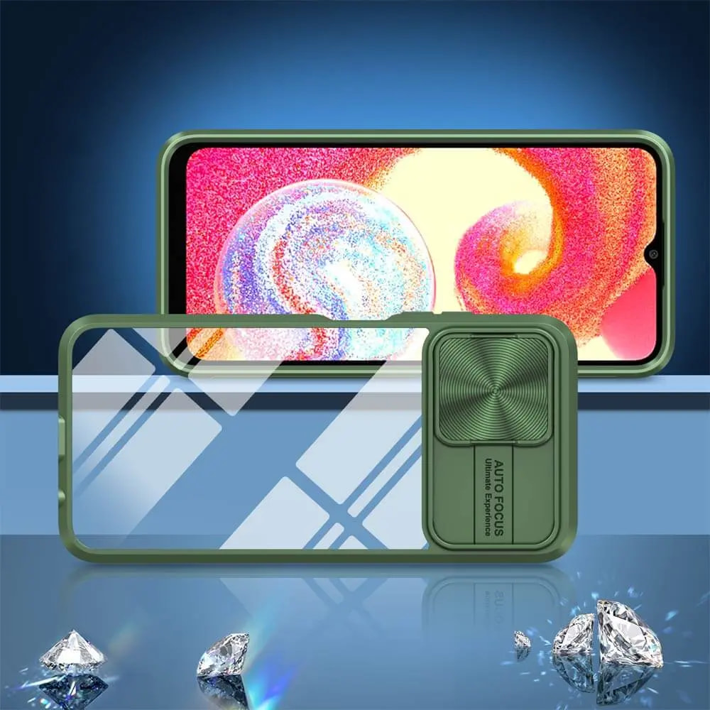 Coque Samsung Galaxy A04e avec cache caméra - PROTECT IE027 Vert Foncé - Vue 2