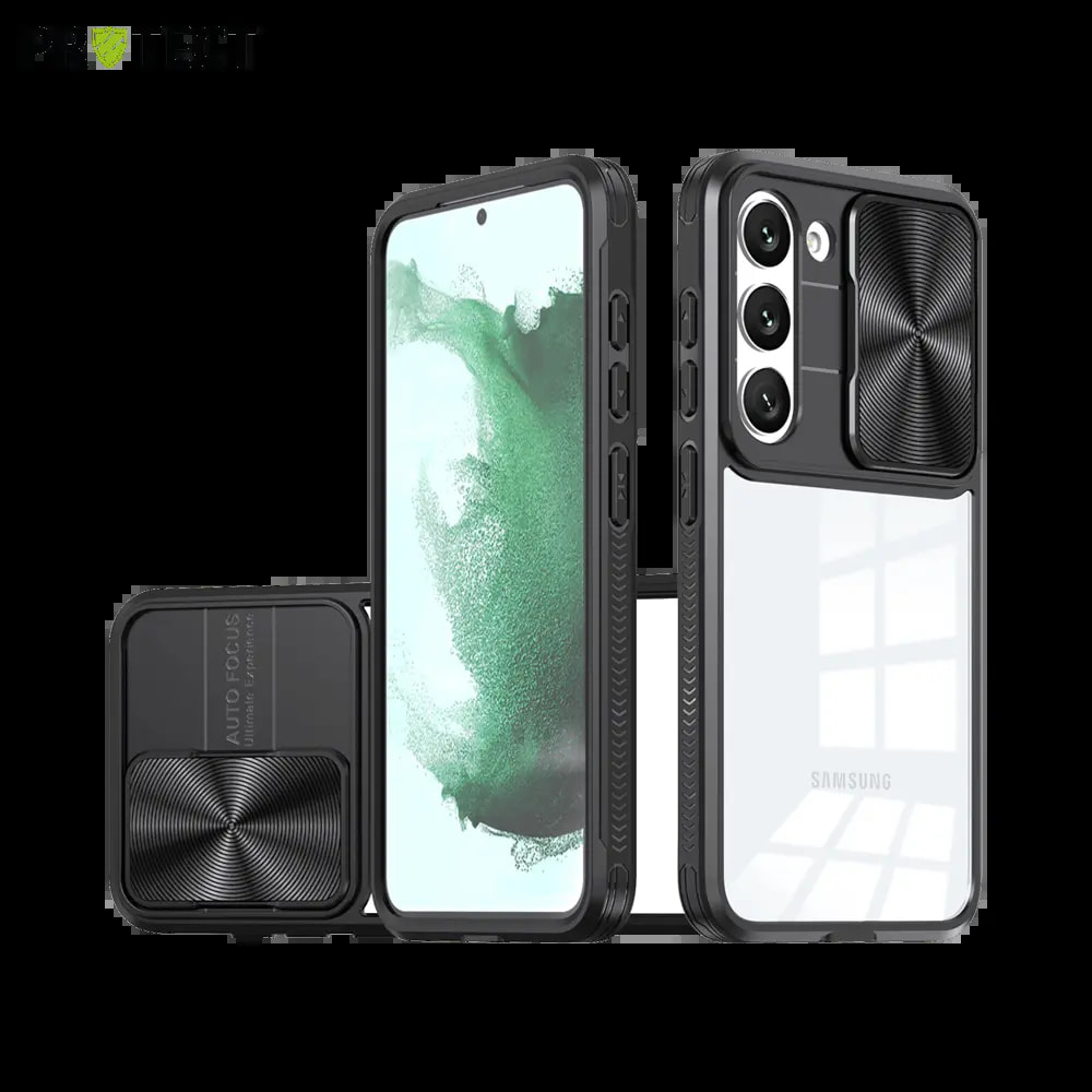 Coque Samsung Galaxy S23+ 5G avec cache caméra - PROTECT IE027 Noir 