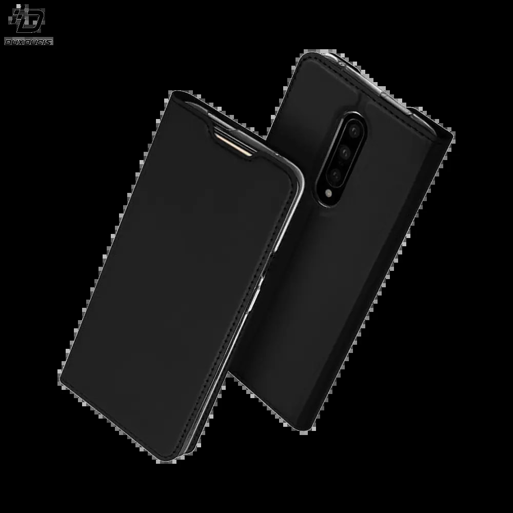 Housse folio OnePlus 7 Pro porte-carte - Dux Ducis Skin Pro Noir