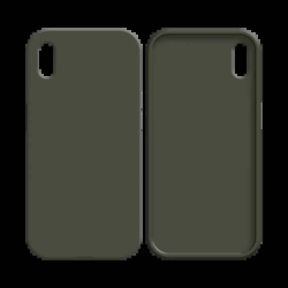 Coque silicone iPhone XS Max - Gris Foncé - Vue 2