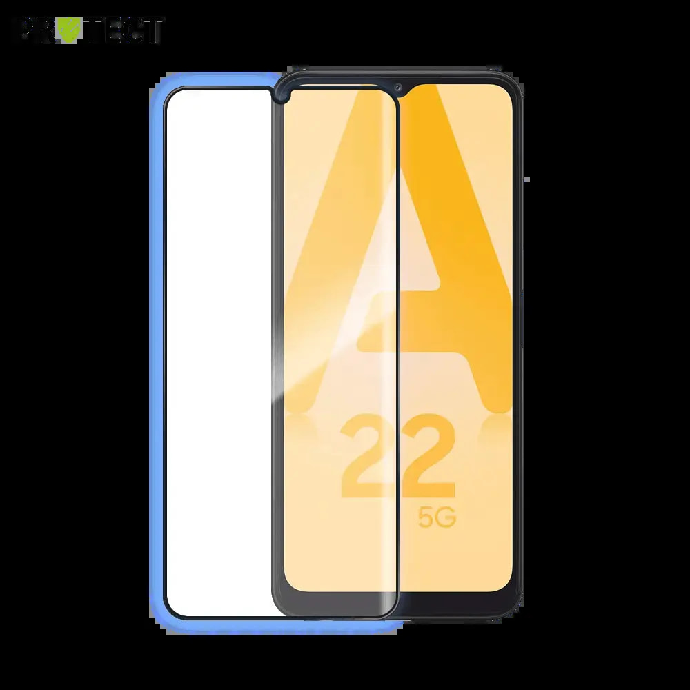 Verre trempé intégral Samsung Galaxy A22 5G protection écran 9H - PROTECT Noir