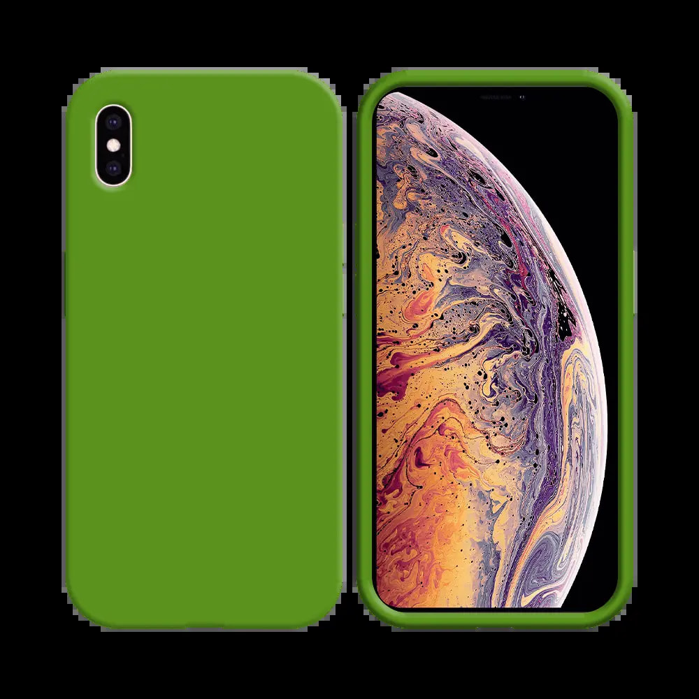 Coque silicone iPhone XS Max - Vert Clair